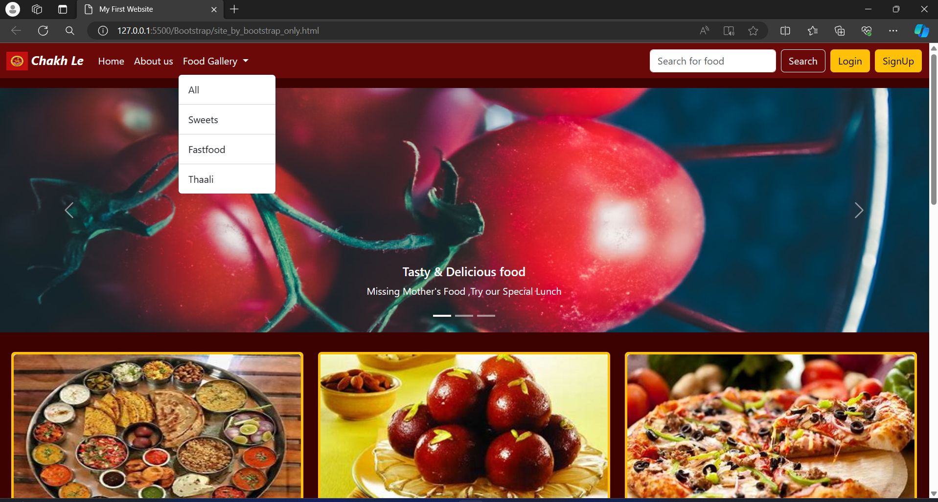 Food Website